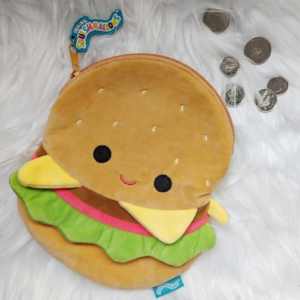 Hamburger Squishmallows change purse